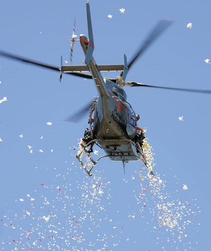 Helicopter Flower Dropping Service in Jaipur